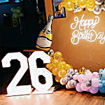 B'day Personalised Colourful Balloon Ring Décor