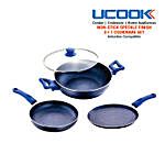 UCOOK Non Stick Aluminium Speckle Finish Cookware Set