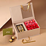 Roses and Chocolates Pink Box