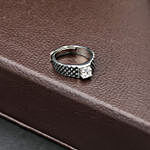 925 Silver Zircon Mesh Ring