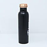 Personalised Black Copper Bottle