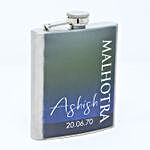 Personalised Silver Hip Flask