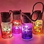 Happy Quote Hanging Rope Led Gift Jar
