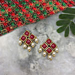 Paya Kundan Marsala Stone Choker Necklace Set