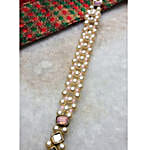 Paya Rose Quartz and Pearl Long Necklace Set