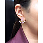 Paya Rose Quartz Kundan and Pearl Choker Necklace Set