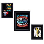 Best Dad Ever Wall Frames- Set of 3