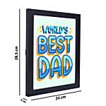 World's Best Dad Wall Frame