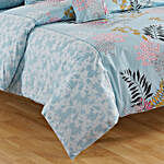 Swayam Floral Print 160 TC Cotton Double Bedsheet and Pillow Covers