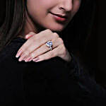 GIVA Silver Classic Solitaire Ring