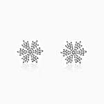 GIVA 925 Silver Snowflake Earrings