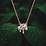 GIVA Rose Gold Tree Of Life Necklace