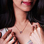 GIVA Rose Gold Tree Of Life Necklace
