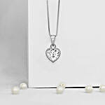 GIVA Silver Coeur Pendant With Box Chain