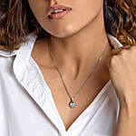 GIVA Silver Coeur Pendant With Box Chain