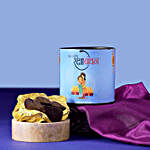 Sneh Rudraksha Beads Rakhi N Chocolate Almonds Rocks