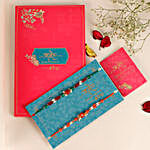 Sneh Multicoloured Beads Rakhi Set & Kitkat