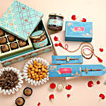 Shakkar Sneh Designer Family Rakhi Set Celebration Gourmet Box
