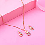 Estele Flame Ring Pendant Set