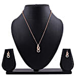 Estele Flame Ring Pendant Set