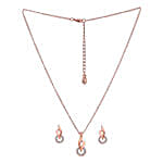 Estele Flame Ring Pendant Set