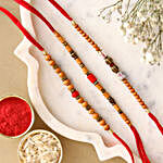 Sneh Wooden Beads Rakhi- Set of 3