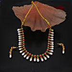 Sri Jagdamba Pearls Cherry Necklace Set