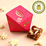 Sneh Red & White Beads Bhaiya Bhabhi Rakhi Set & Cadbury Chocolates Hamper
