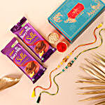 Sneh Colourful Meenakari Rakhis N Silk Chocolates