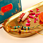 Sneh Colourful Meenakari Rakhis N Silk Chocolates