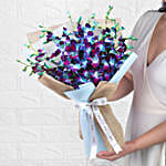 Gleaming Love Orchids Flower Bouquet