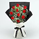Lap of Luxury Roses Bouquet & Black Forest Cake