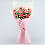 Love For Pastel Carnations Bouquet & Ferrero Rocher Box