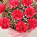 Make You Mine Carnations Bouquet & Ferrero Rocher Box