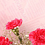 Make You Mine Carnations Bouquet & Ferrero Rocher Box