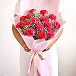 Make You Mine Carnations Bouquet & Ferrero Rocher Box