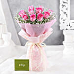 Mesmerizing Love Pink Roses Bouquet