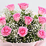 Mesmerizing Love Pink Roses Bouquet