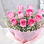 Mesmerizing Love Pink Roses Bouquet