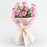 Mesmerizing Love Pink Roses Bouquet