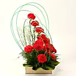 Passion Of Love Carnations Arrangement