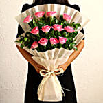 Sweet Memories Pink Roses Bouquet