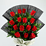 Touch Of Luxury Red Roses Bouquet