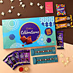 Pearl Rakhi Set & Cadbury Celebrations