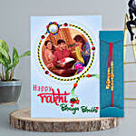 Bhaiya Bhabhi Rakhi Set N Personalised Greeting Card