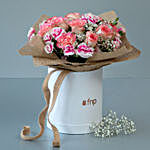Magical Bliss Roses & Carnations Box Arrangement