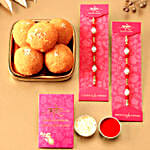 Pearl Rakhis & Motichoor Laddu Combo