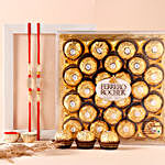 Sneh Multicoloured Beads Rakhi Set N Ferrero Rocher