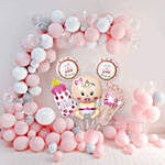 Pink Theme Welcome Baby Girl Décor