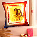 Capsule Rakhi N Personalised LED Cushion